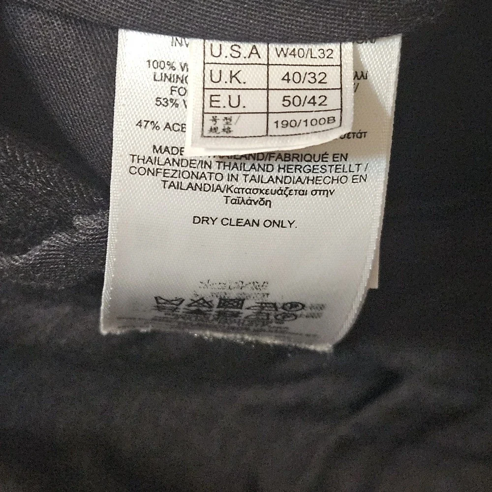Brooks Brothers Madison‎ Fit Men's Size 38X29 Back Wool Dress Pants